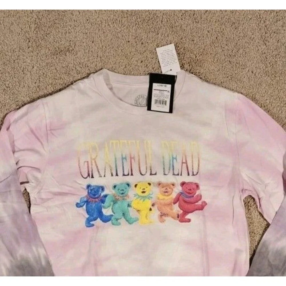 Art Class T-Shirt Kids L 10/12 Tye Dye Tee Dancing Bears Nwt Long Sleeve